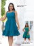 Vestido Dupla Face Feminino Adulto que pode ser usado dos dois lados - Verde
