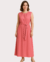 Vestido Feminino Adulto Longo Faixa Cintura - Pêssego - comprar online