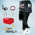 motor de popa 85hp 2tempos