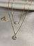 Conjunto Laura Duplo, Perola + Ponto de Luz Folheado ouro 18k na internet