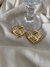 Brinco Quadrado Folheado ouro 18k - comprar online