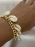 Pulseira Búzios Folheada ouro 18k - TriVaidosas