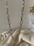 Correntaria Ródio Branco 45cm