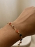 Pulseira Cristais Coloridos Folheada ouro 18k