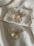 Conjunto Borboleta com Choker aro e brinco com detalhes em pérola semijoia a banho ouro 18k na internet