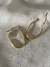 Argola Oval fecho porteira SemiJoia banho ouro 18k - loja online