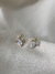 Brinco Folhas de Zircônia pequeno, folheado ouro 18k - TriVaidosas