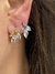 Brinco Folhas de Zircônia pequeno, folheado ouro 18k - comprar online