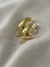 Argola amor coração cravejado Semijoia banho ouro 18k