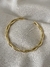Bracelete delicado torcido folheado ouro 18k ajustável na internet