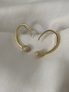 Brinco Aline Semijoia banho ouro 18k - comprar online