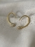 Brinco Aline Semijoia banho ouro 18k - loja online