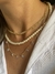 Colar Cristais pendentes folheado ouro 18k 45cm com extensor - loja online