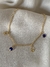 Pulseira Cristais Azuis folheada ouro 18k na internet
