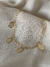 Pulseira pingentes gota trabalhado, folheado ouro 18k