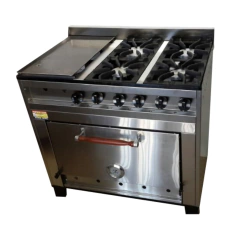 COCINA EG 4 hornallas + plancha 94 cm p/ciega