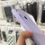 FUNDA SILICONA CON GAMUZA LILA CLARO SIN LOGO en internet