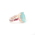 ANEL OVAL DE TURMALINA LIGHT, TURMALINA ROSA E AMETISTA - comprar online