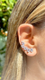 BRINCO CRISTAL LONDON BLUE ZIRCONIA BRANCA EAR CUFF INTEIRO GOTAS (LINHA PREMIUM) - HD JEWELRY - Site Oficial 