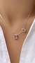 COLAR PINGENTE RETÂNGULO E OVAL - HD JEWELRY - Site Oficial 