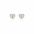 BRINCO DE PRATA 925 CORAÇÃO ZIRCÔNIA DIAMOND FANCY - comprar online