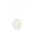 COLAR OVAL PRATA 925 DE MADREPÉROLA E ZIRCÔNIAS - comprar online