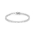 PULSEIRA DE PRATA 925 RIVIERA 3,3 MM TOPÁZIO INCOLOR COM PEDRAS NATURAIS - comprar online
