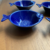 Jogos de 04 pratos cerâmica peixe Ocean azul 14 cmx11 cm na internet