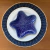 Prato Unidade em cerâmica Estrela Ocean 21cm azul
