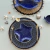 Prato Unidade em cerâmica Estrela Ocean 21cm azul - comprar online
