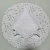 Jogo americano rechilieu tamanho 38 cm branco com guardanapo tamanho 38x38cm