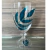 Taça de vidro pintado a mão livre - encomenda nas cores vermelho, azul escuro, azul, verde, laranja e pink ( valor unitário). na internet
