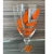 Taça de vidro pintado a mão livre - encomenda nas cores vermelho, azul escuro, azul, verde, laranja e pink ( valor unitário). - jogo americano, porta guardanapos, guardanapo , louças, copos, presente, porta talheresJK DECOR HOME