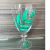 Taça de vidro pintado a mão livre - encomenda nas cores vermelho, azul escuro, azul, verde, laranja e pink ( valor unitário). - loja online