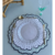 Jogo americano bordado no verde e azul tamanho 43 cm - comprar online