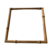 Bandeja/ Tábua de vidro bambu retangulares G 33 X 33cm