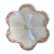 Conjunto 06 pratos sobremesa flor dropes bege provance Scalla cerâmica