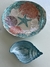 Prato concha decorativa cor Turquesa 23x15cm- Vidro da Turquia - comprar online