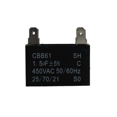 CAPACITOR 1,5UF X 450VAC 50/60HZ - RETANGULAR - 4 TERMINAIS