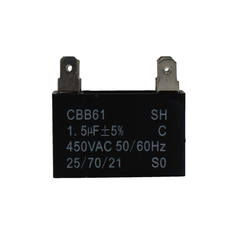 CAPACITOR 1,5UF X 450VAC 50/60HZ - RETANGULAR - 4 TERMINAIS