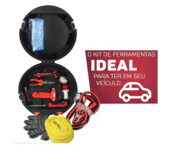 KIT DE FERRAMENTAS 13 PEÇAS - CONE IDEAL PARA CARRO - Diprimeira