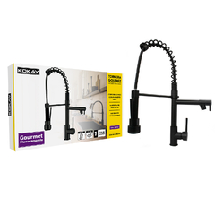 TORNEIRA GOURMET MONOCOMANDO COM SPRAY EXTENSOR - PRETO - comprar online