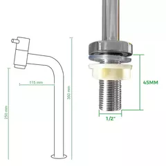 TORNEIRA PARA CUBA E LAVATORIO LUXO SLIM CROMADO na internet