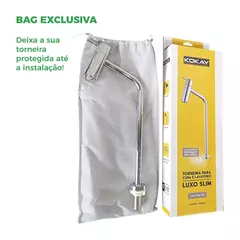 TORNEIRA PARA CUBA E LAVATORIO LUXO SLIM CROMADO - Diprimeira