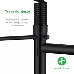 TORNEIRA GOURMET MONOCOMANDO COM SPRAY EXTENSOR - PRETO na internet