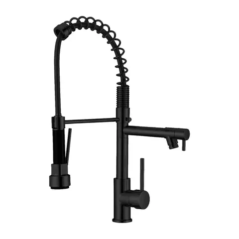 TORNEIRA GOURMET MONOCOMANDO COM SPRAY EXTENSOR - PRETO