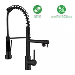 Imagem do TORNEIRA GOURMET MONOCOMANDO COM SPRAY EXTENSOR - PRETO