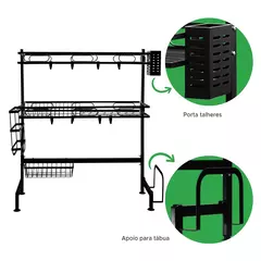 COZINHA SUSPENSA MODULAR AUTOSSUSTENTAVEL ESCORREDOR - 55X28X82CM - comprar online