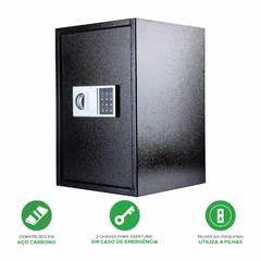 COFRE FORTE DIGITAL ELETRONICO GRANDE 52CM - SENHA E CHAVE na internet