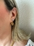 Brinco Argola Lisa Banhado a Ouro 18k - Dolence Semijoias